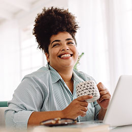 working from home women