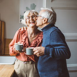 older couple in the kitchen